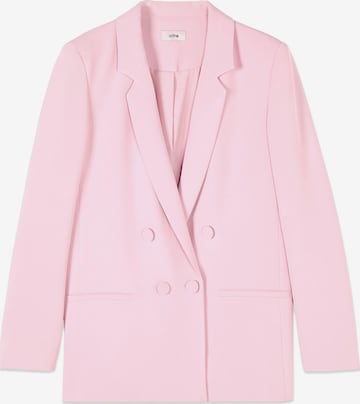 Blazer di oltre in rosa: frontale