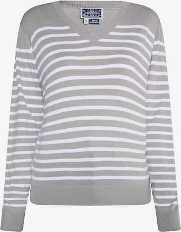 Pull-over DreiMaster Maritim en gris : devant