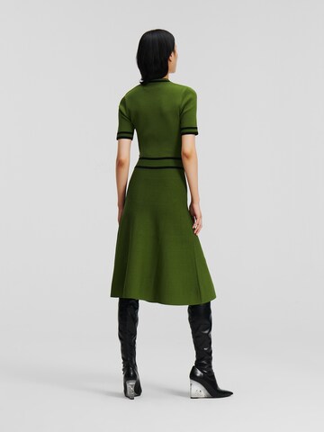 Karl Lagerfeld Klänning 'Polo Knit' i grön