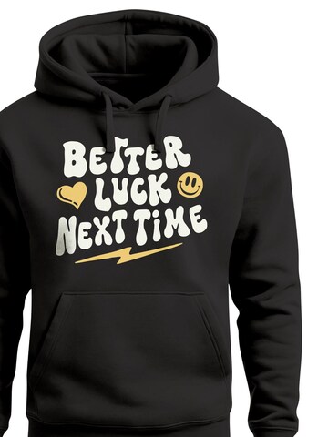 Neverless Sweatshirt 'better luck next time' in Black