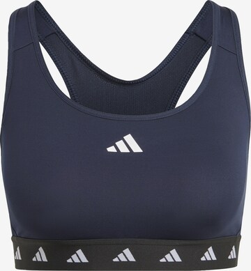 ADIDAS PERFORMANCE Bralette Sports bra 'Powerreact' in Black: front