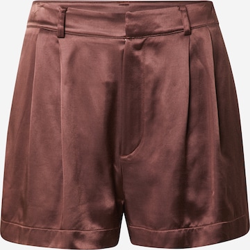 Pantalon à pince 'Valentina' A LOT LESS en marron : devant