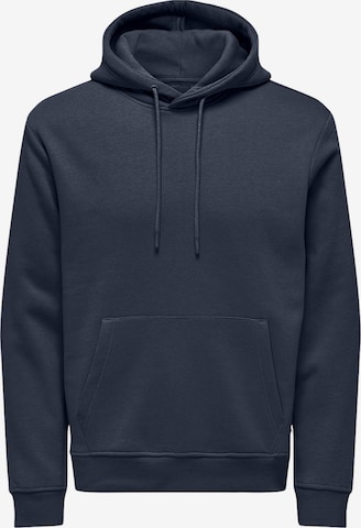 Only & Sons Sweatshirt 'Connor' in Blau: Vorderseite
