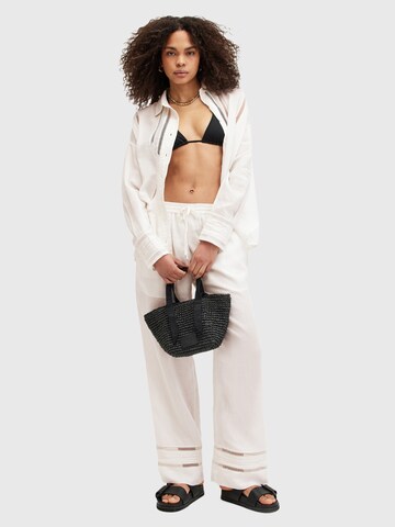 AllSaints Wide Leg Hose 'JADE' in Weiß