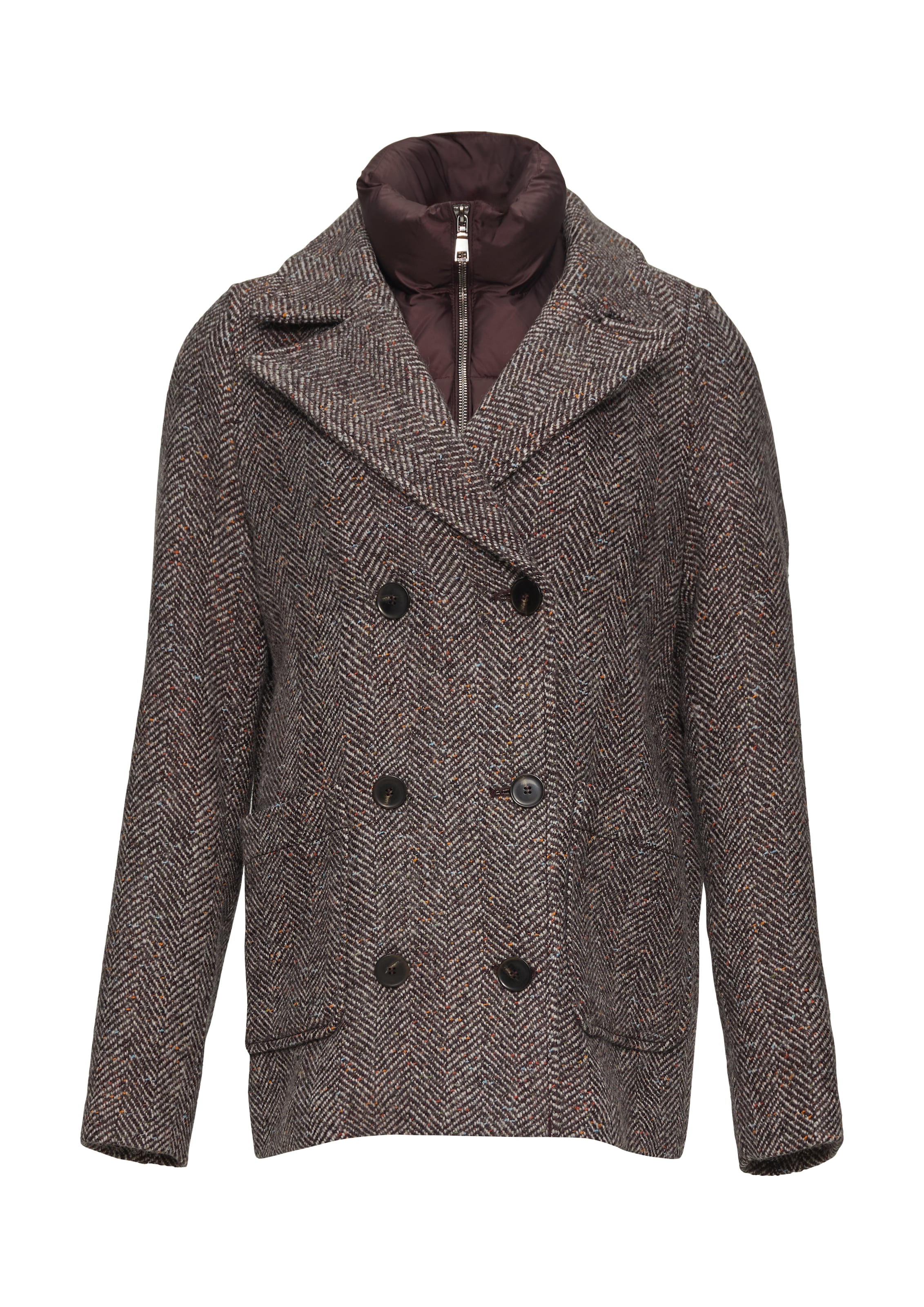 Manteau mi-saison s.Oliver en violet : devant