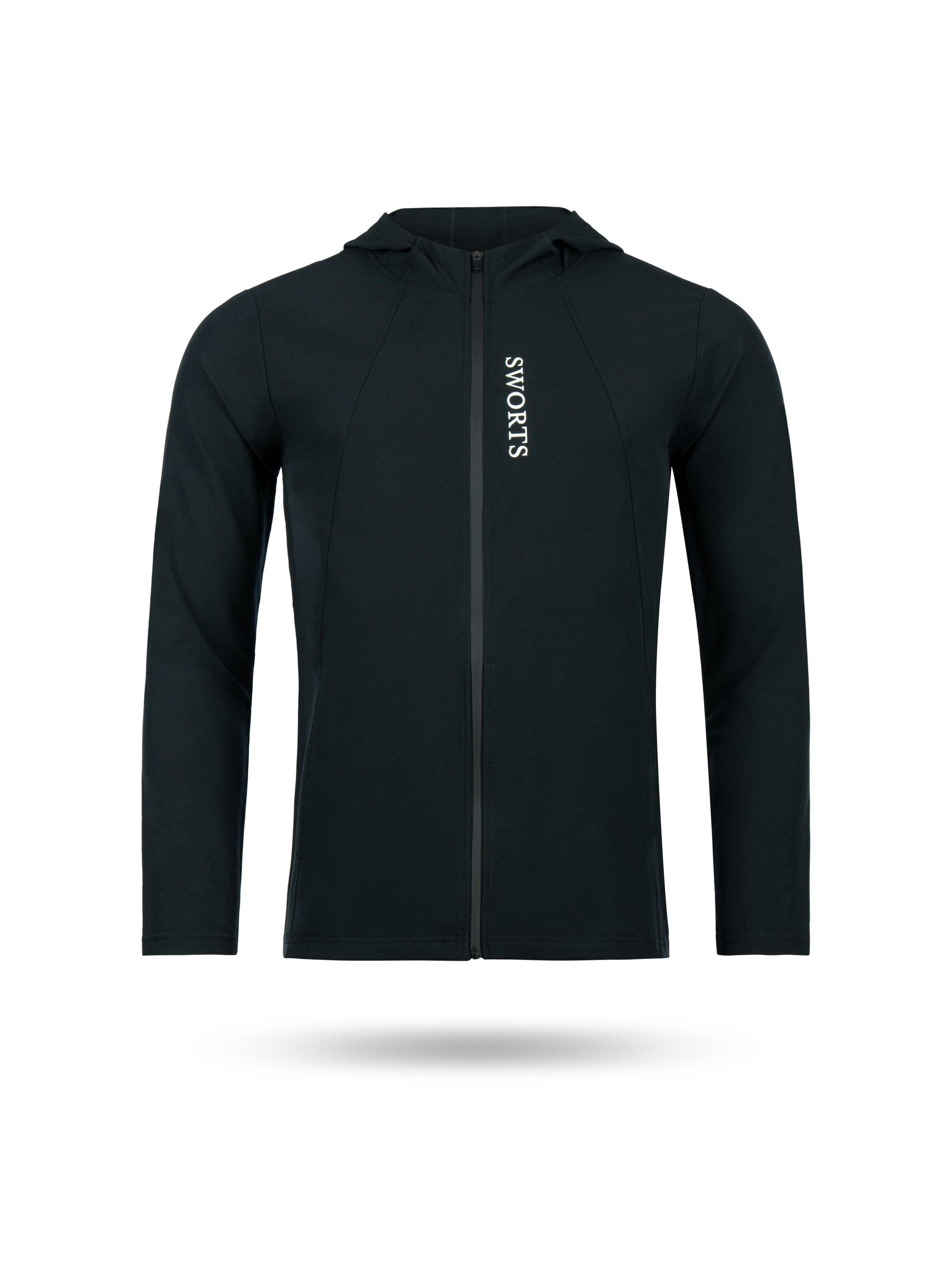 SWORTS Sportjacke 'Essential'‌‌‌ in Schwarz: Vorderseite