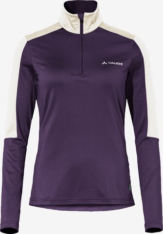 VAUDE Sports sweater 'Livigno' in Purple: front