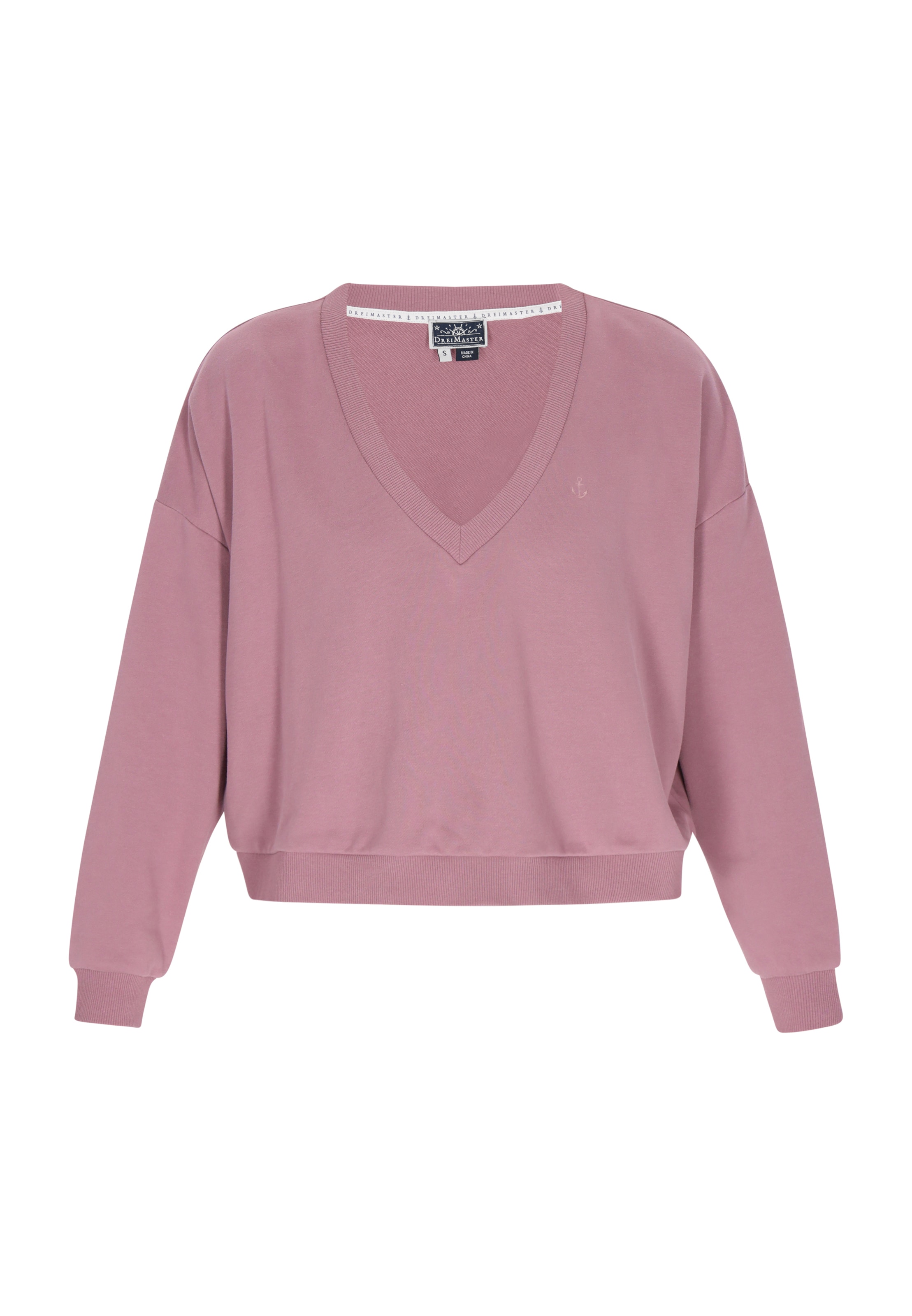 DreiMaster Maritim Sweatshirt in Pink: Vorderseite