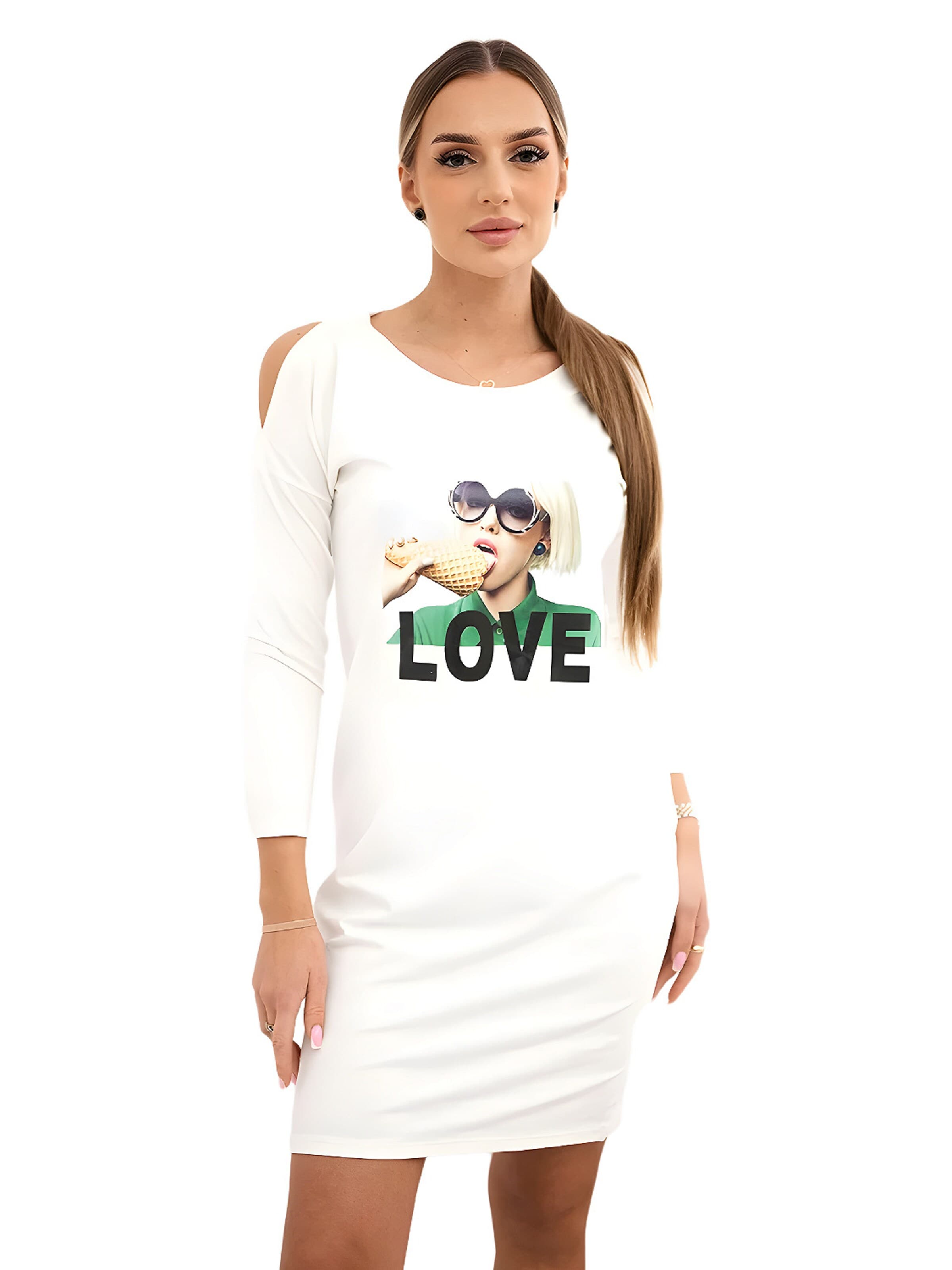 Lumera Jurk in Beige: voorkant