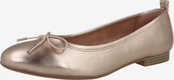 TAMARIS Ballet Flats in Gold: front