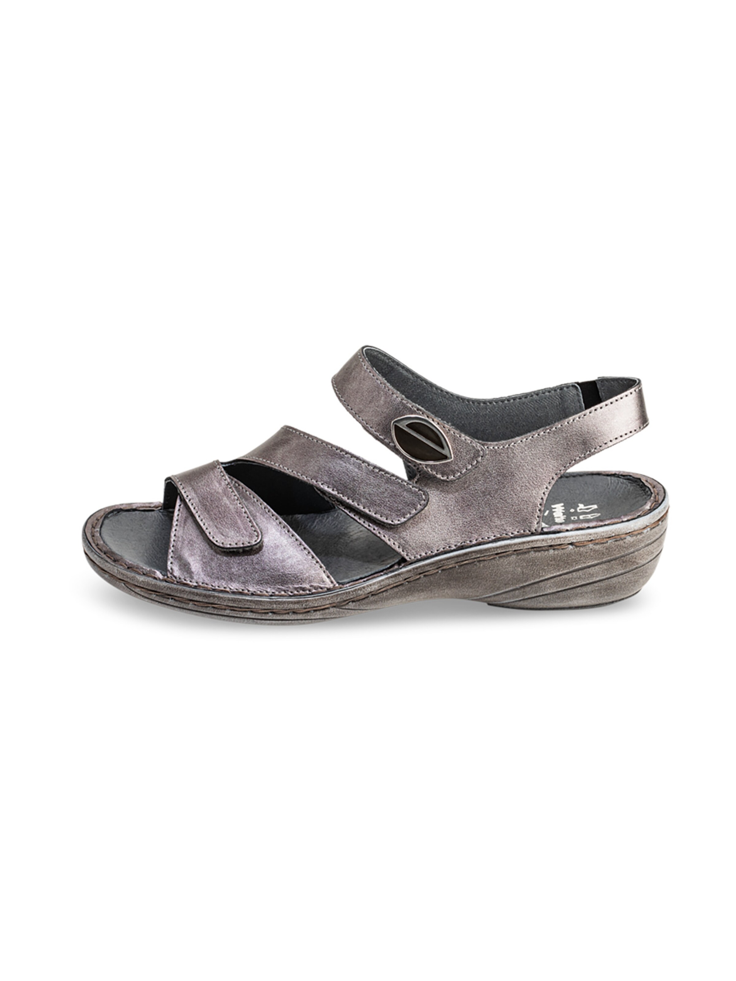 VITAFORM Strap sandal in Grey