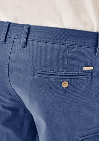 REDPOINT Regular Cargohose in Blau