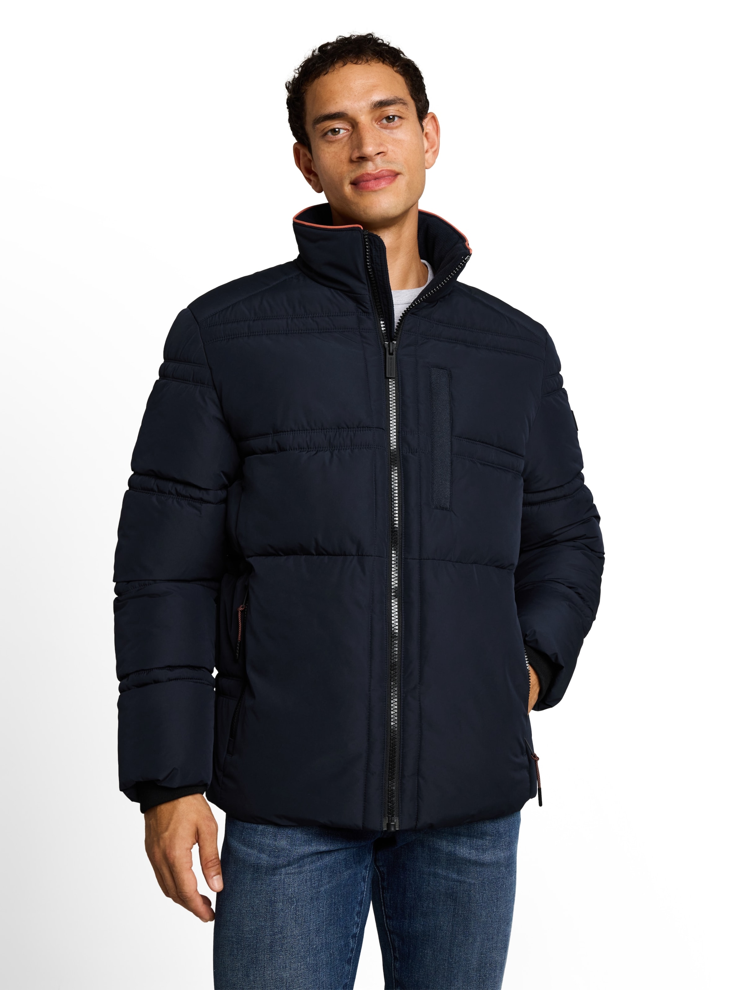 TOM TAILOR Winter jacket in Blue: front