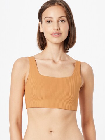 Girlfriend Collective Bralette Sports bra 'TOMMY' in Brown: front