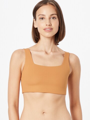 Bustier Soutien-gorge de sport 'TOMMY' Girlfriend Collective en marron : devant