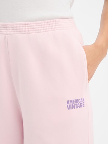 AMERICAN VINTAGE Loosefit Broek 'Plizzy' in Roze