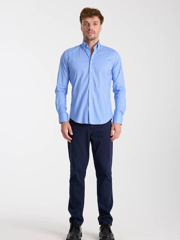 7Camicie Slim Fit Businesshemd 'Leonardo'‌‌‌‌‌ in Blau