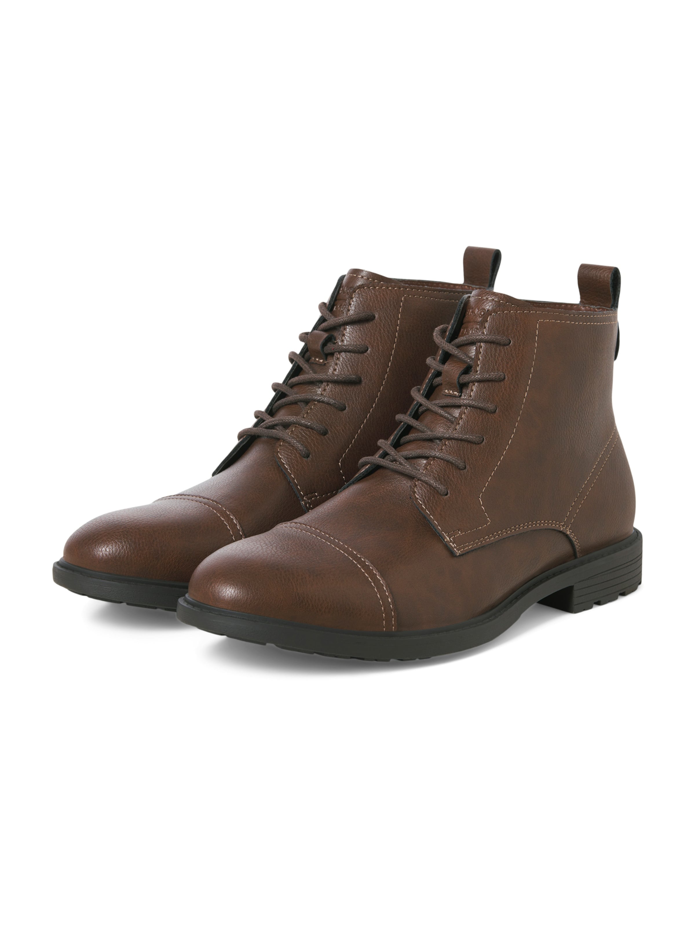 JACK & JONES Lace-Up Boots 'JFWDANBY' in Brown