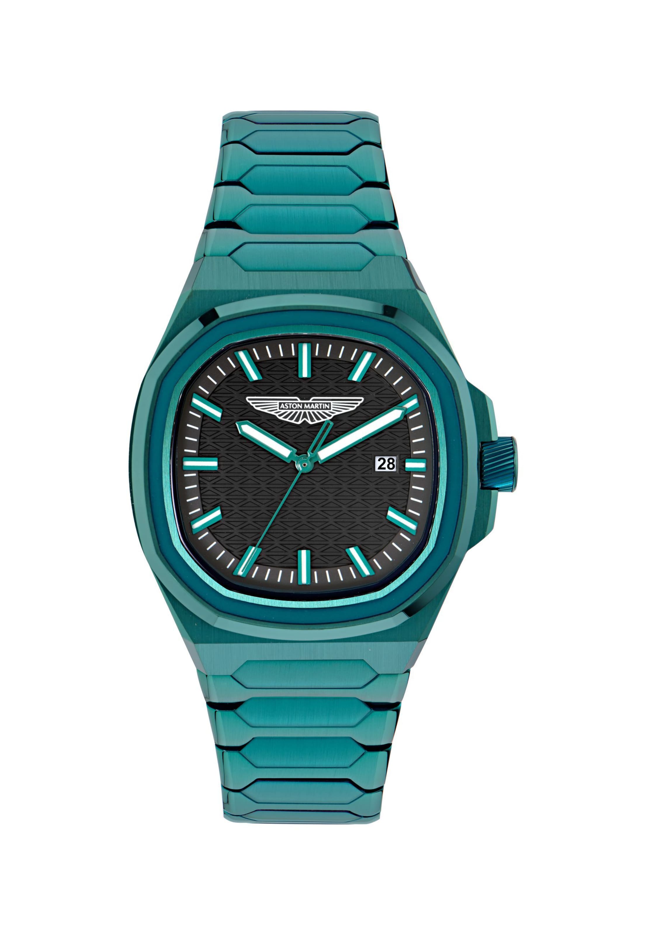 Montre à affichage analogique Aston Martin en bleu : devant