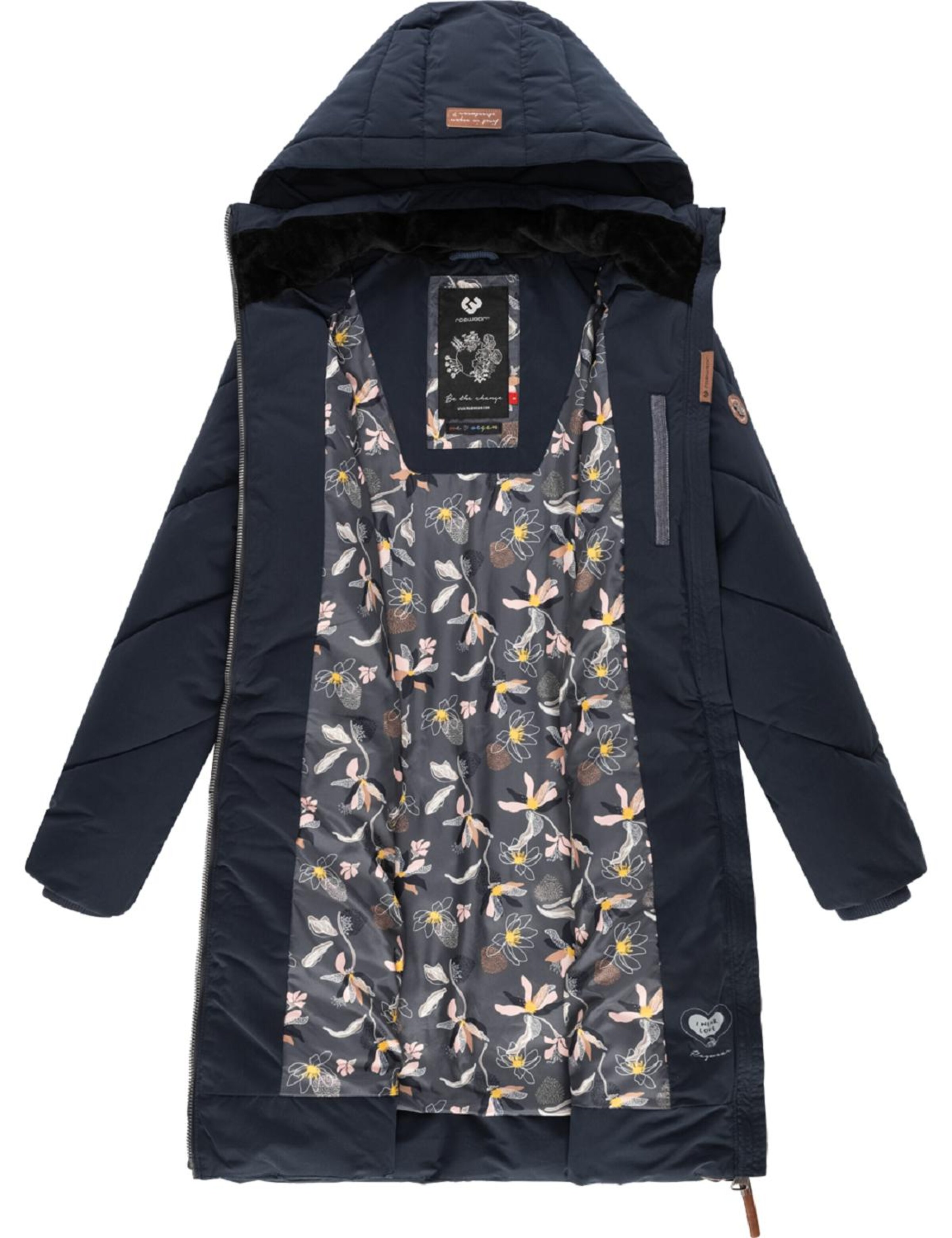 Ragwear Winter Coat 'Rebelka II Intl.' in Blue