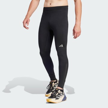 ADIDAS PERFORMANCE Skinny Sportovní kalhoty 'Ultimate Running Conquer' – černá: přední strana