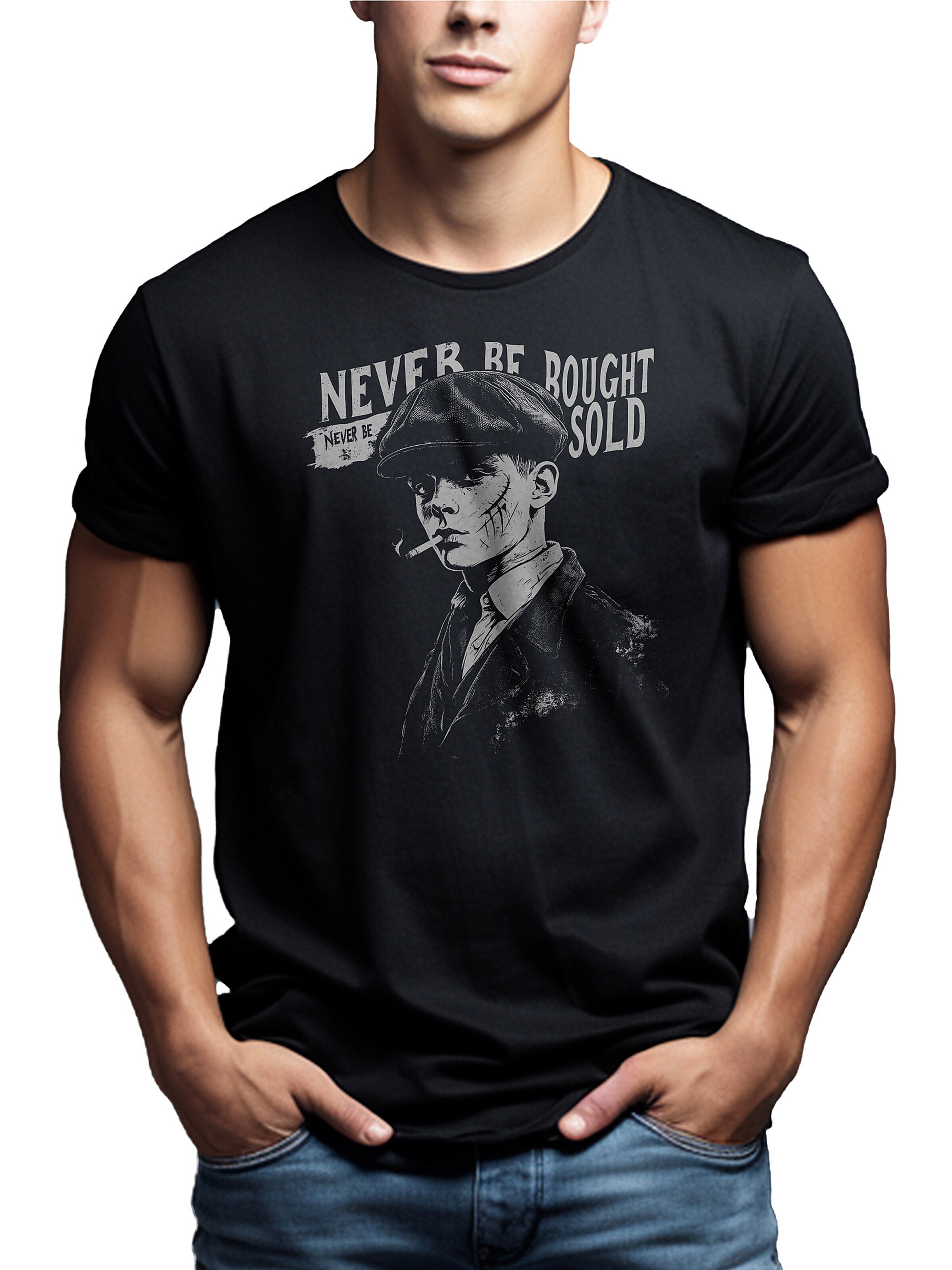 MAKAYA Shirt 'Never Be Bought' in Black