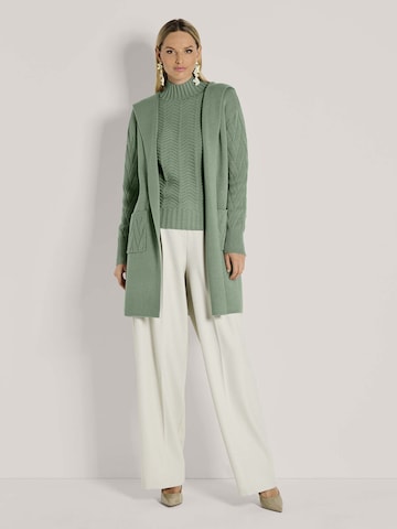 MADELEINE Gebreid vest in Groen