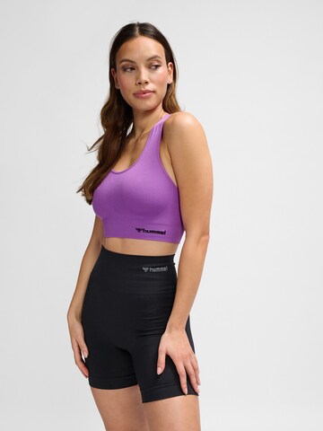 Hummel - Bustier Sujetador deportivo 'Tif' en lila: frente