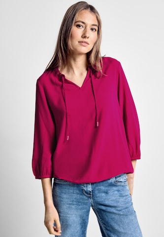 CECIL Blouse 'Dobby' in Pink: front