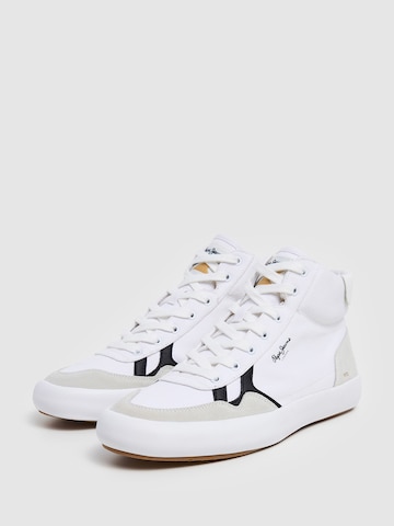 Pepe Jeans High-Top Sneakers 'Travis City' in White