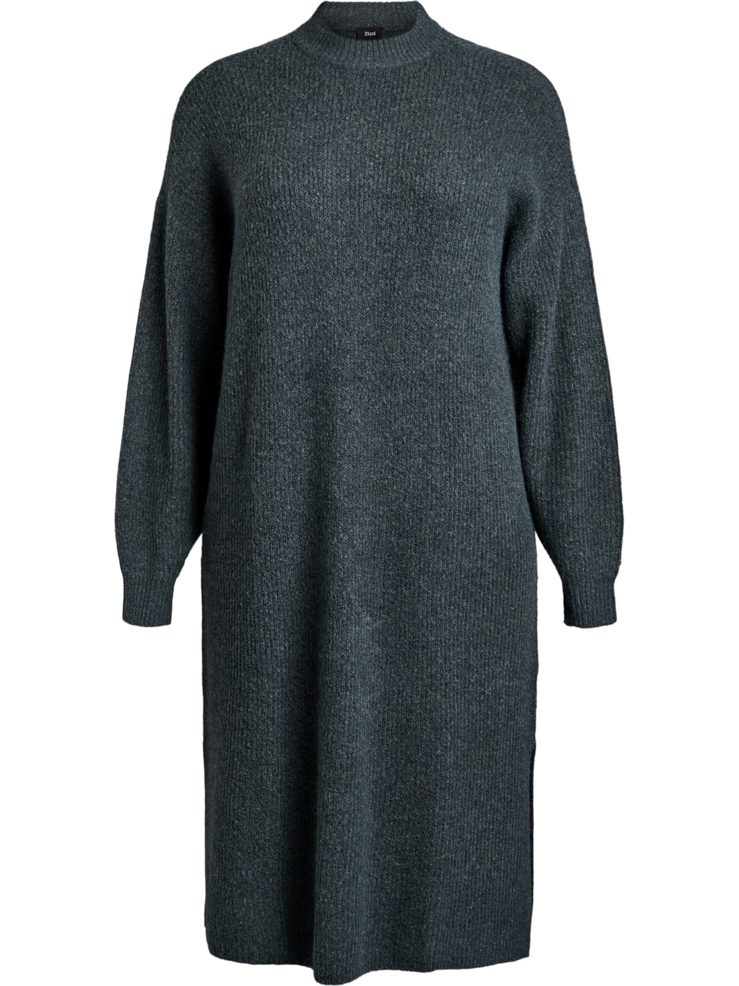 Zizzi Strikkjole 'Cavilma' i grøn: forside