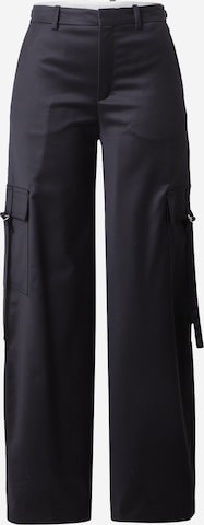 DRYKORN Regular Cargo Pants 'YOUNG' in Black: front