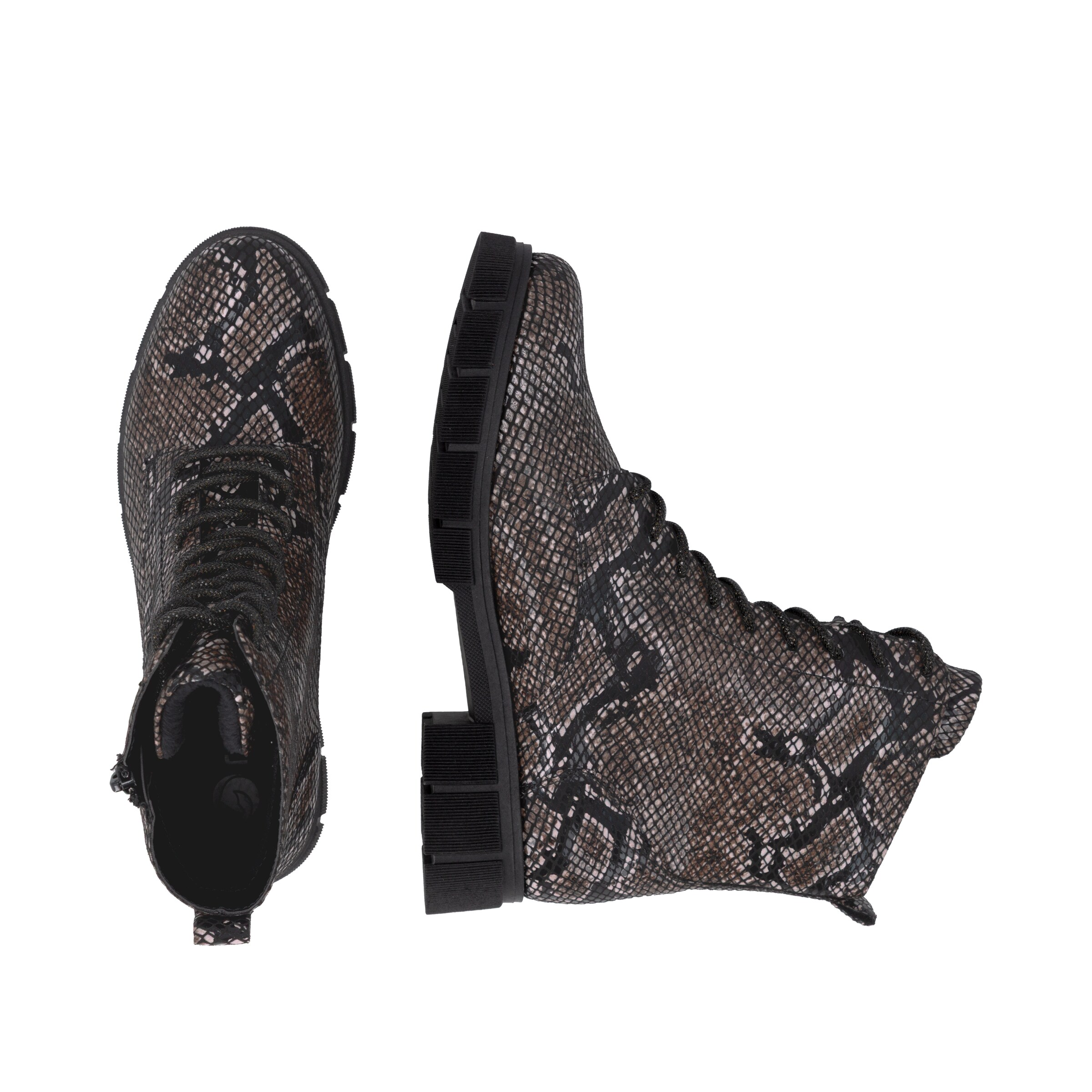 REMONTE Schnürstiefelette in Braun