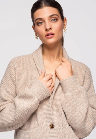 Ombre Gebreid vest 'Ow-Swcd-0104' in Beige