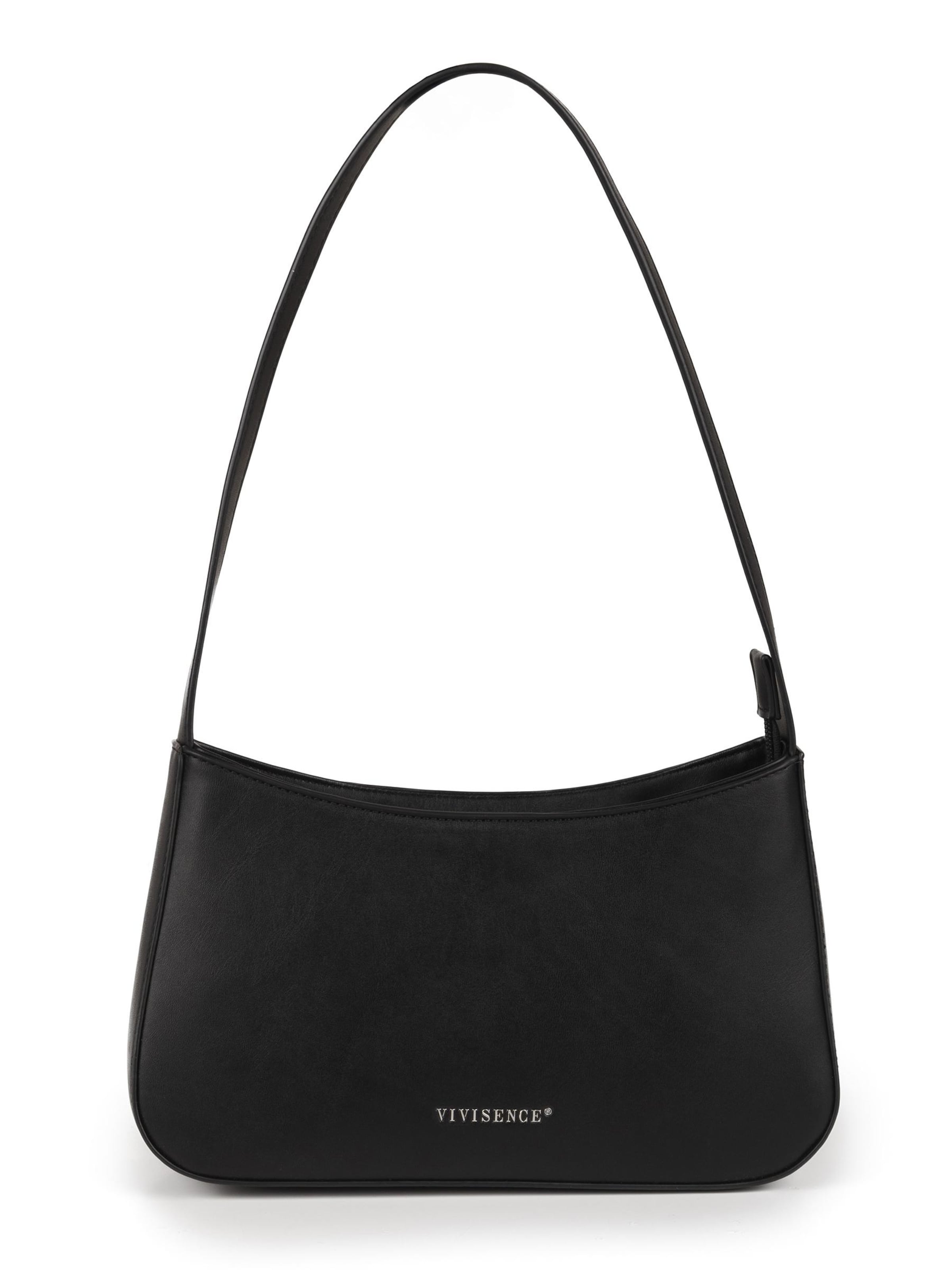 Vivisence Schultertasche 'T0020'‌‌‌‌‌‌‌ in Schwarz: Vorderseite