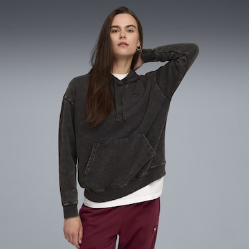 PUMA Sweatshirt 'Essentials' in Zwart: voorkant