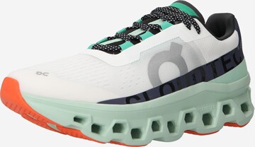 On Running shoe 'Cloudmonster' in White: front