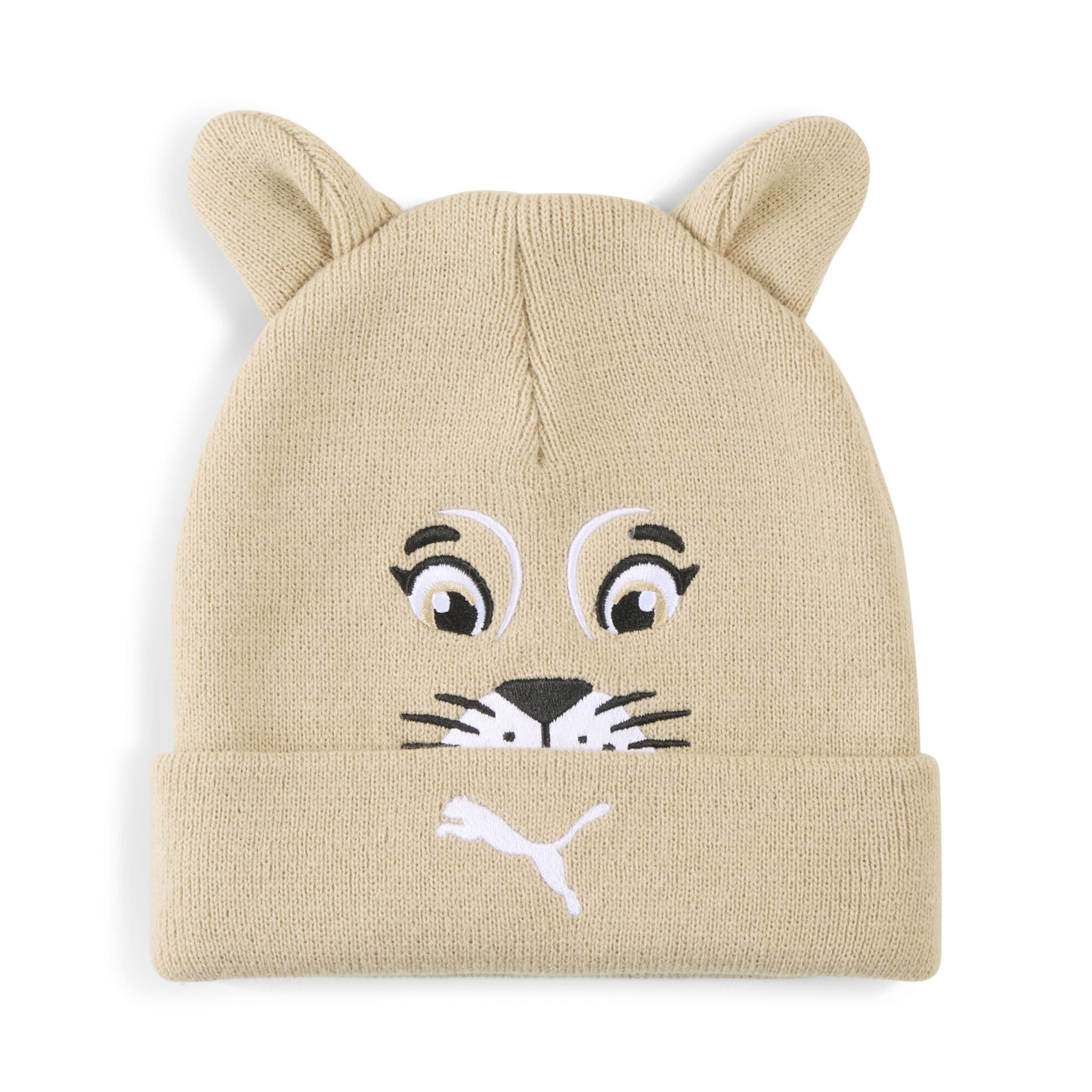 PUMA Beanie in Beige: front