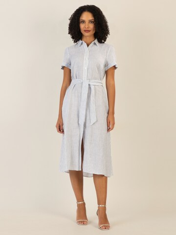 mint & mia Blusenkleid in Blau: Vorderseite