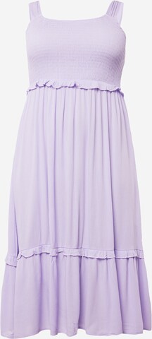 Robe 'WISMA' Zizzi en violet : devant