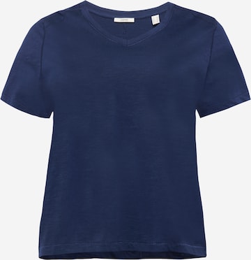 Esprit Curves T-shirt i blå: framsida