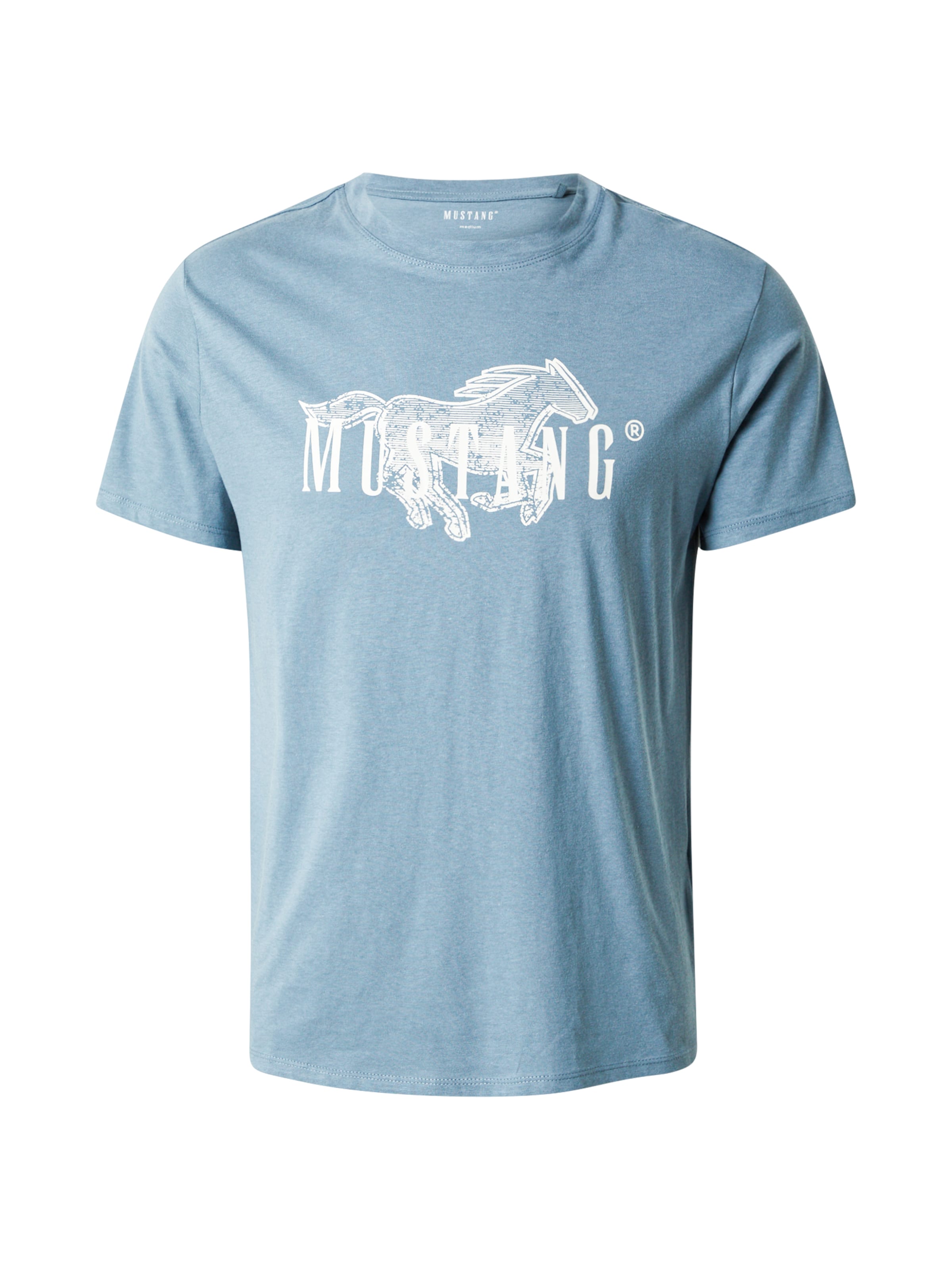 MUSTANG Тениска 'Austin' в синьо: отпред