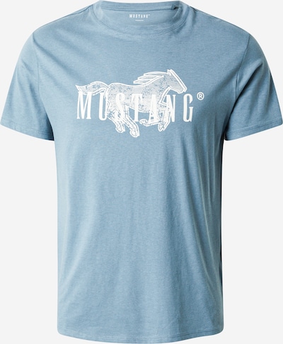 MUSTANG T-Shirt 'Austin' en opal / blanc, Vue avec produit