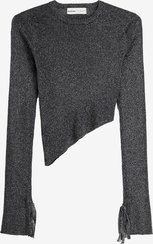 Bershka Shirt in Zwart: voorkant