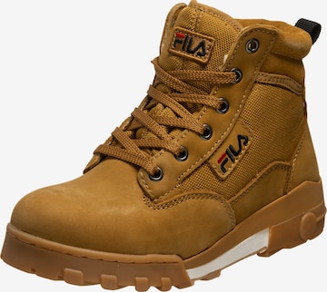 FILA Sneakers hoog 'Grunge II' in Bruin: voorkant