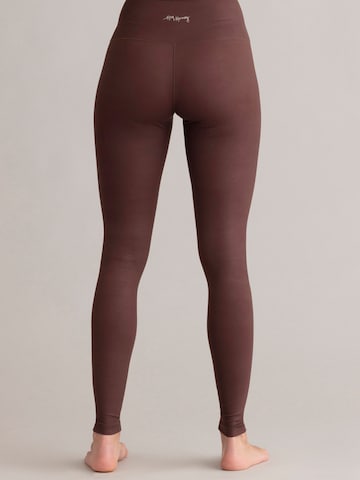Skinny Leggings 'Always Dressed' Hey Honey en marron