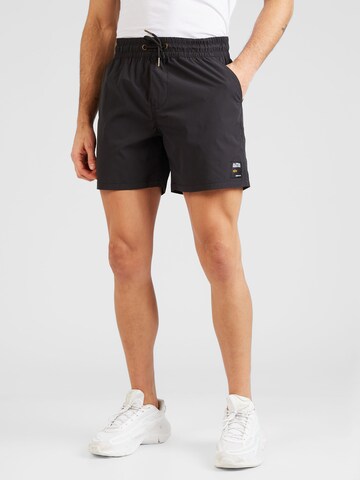 ALPHA INDUSTRIES Regular Shorts in Schwarz: predná strana