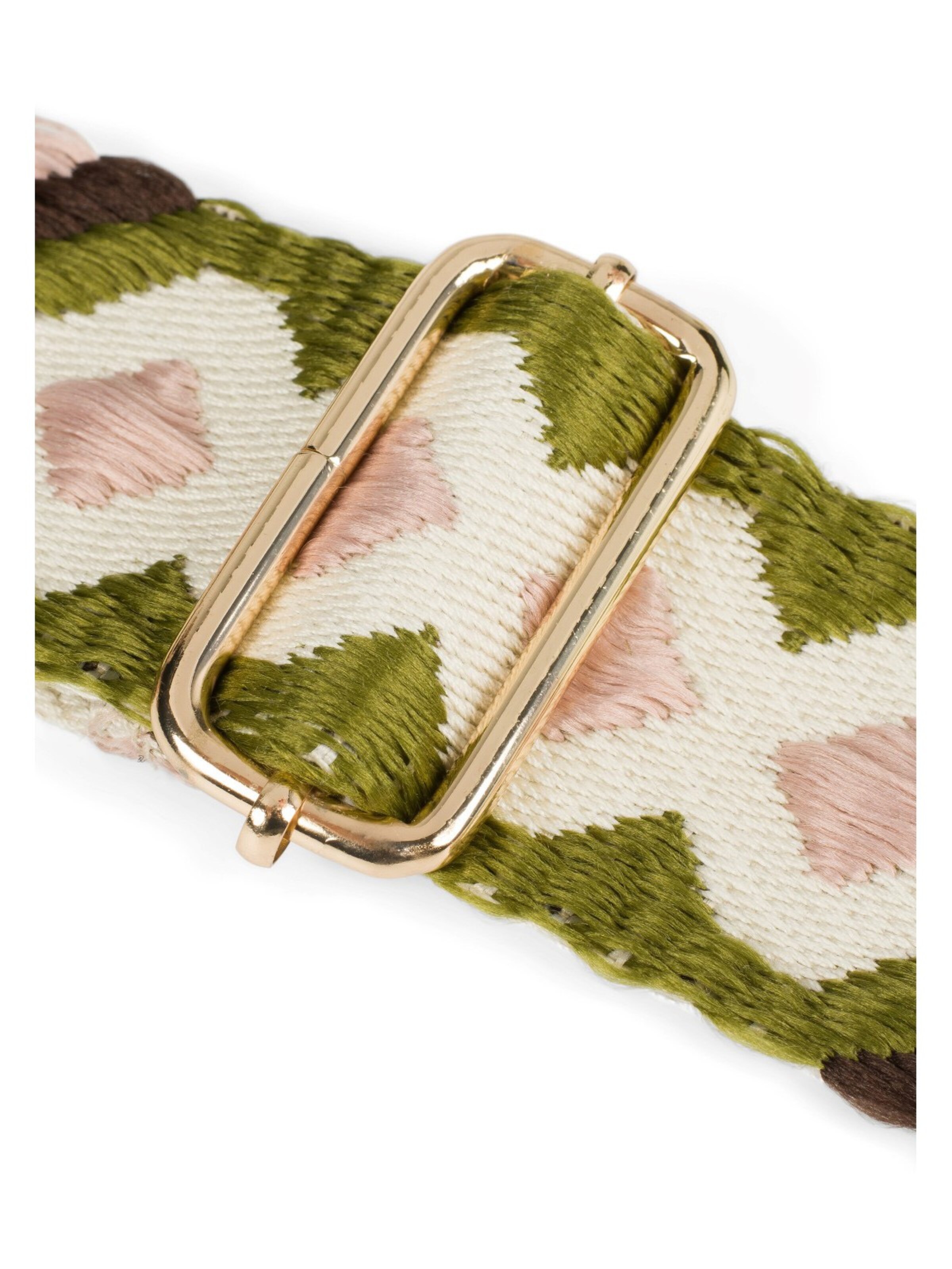 styleBREAKER Taschenzubehör 'Wechsel Taschengurt Ethno Muster bunt'‌‌‌ in Grün