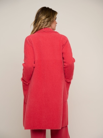 RINO & PELLE Knitted Coat 'Catena' in Red