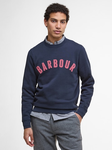 Bluză de molton de la Barbour pe albastru: față